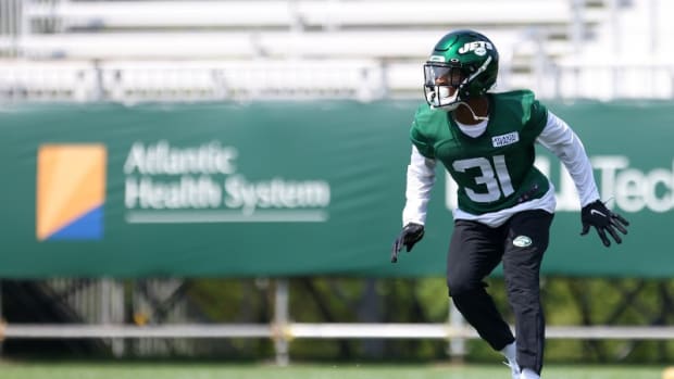 Jets CB Bless Austin at training camp